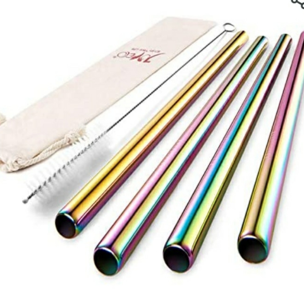 ⭐3/$25 JOYECO Boba & Smoothie Straws Set